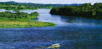 Rio San Juan, wunderbare Landschaft, gleichzeitig Grenzfluss zu Costa Rica und Spekulationsobjekt (soll hier ein Konkurenzkanal zum Panamakanal gebaut werden?) 
