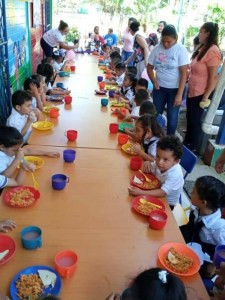 Essen für Schüler in der Schule