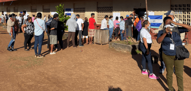 Wahllokal in Bilwi